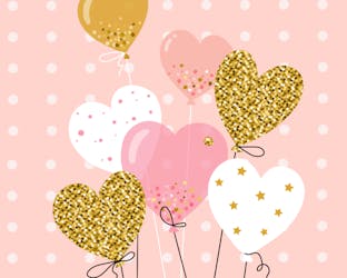 Heart balloons