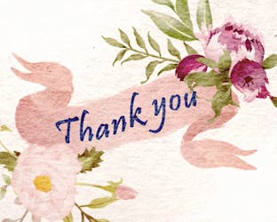 The art of Thank you